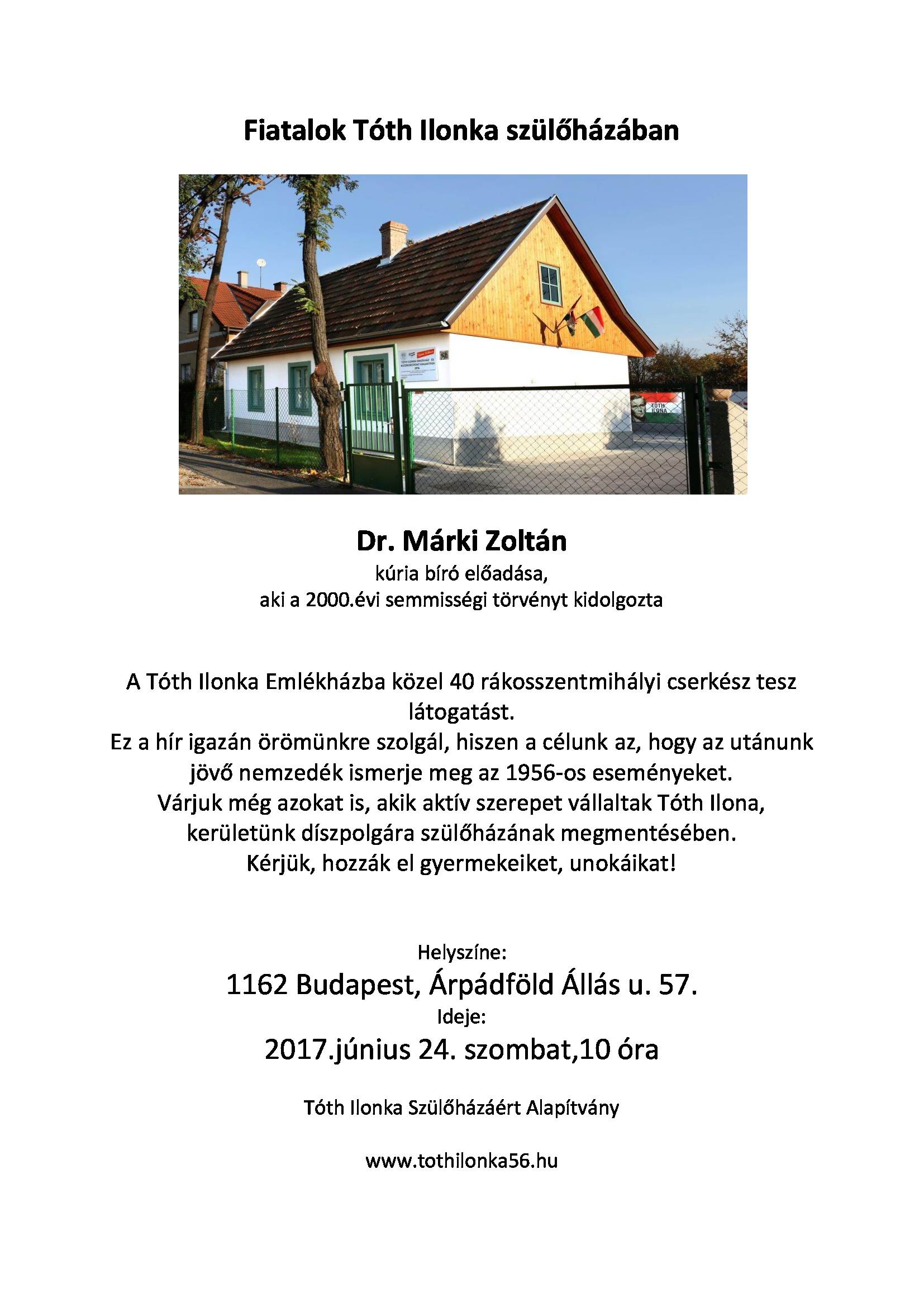 Fiatalok Toth Ilonka szulohazaban 02