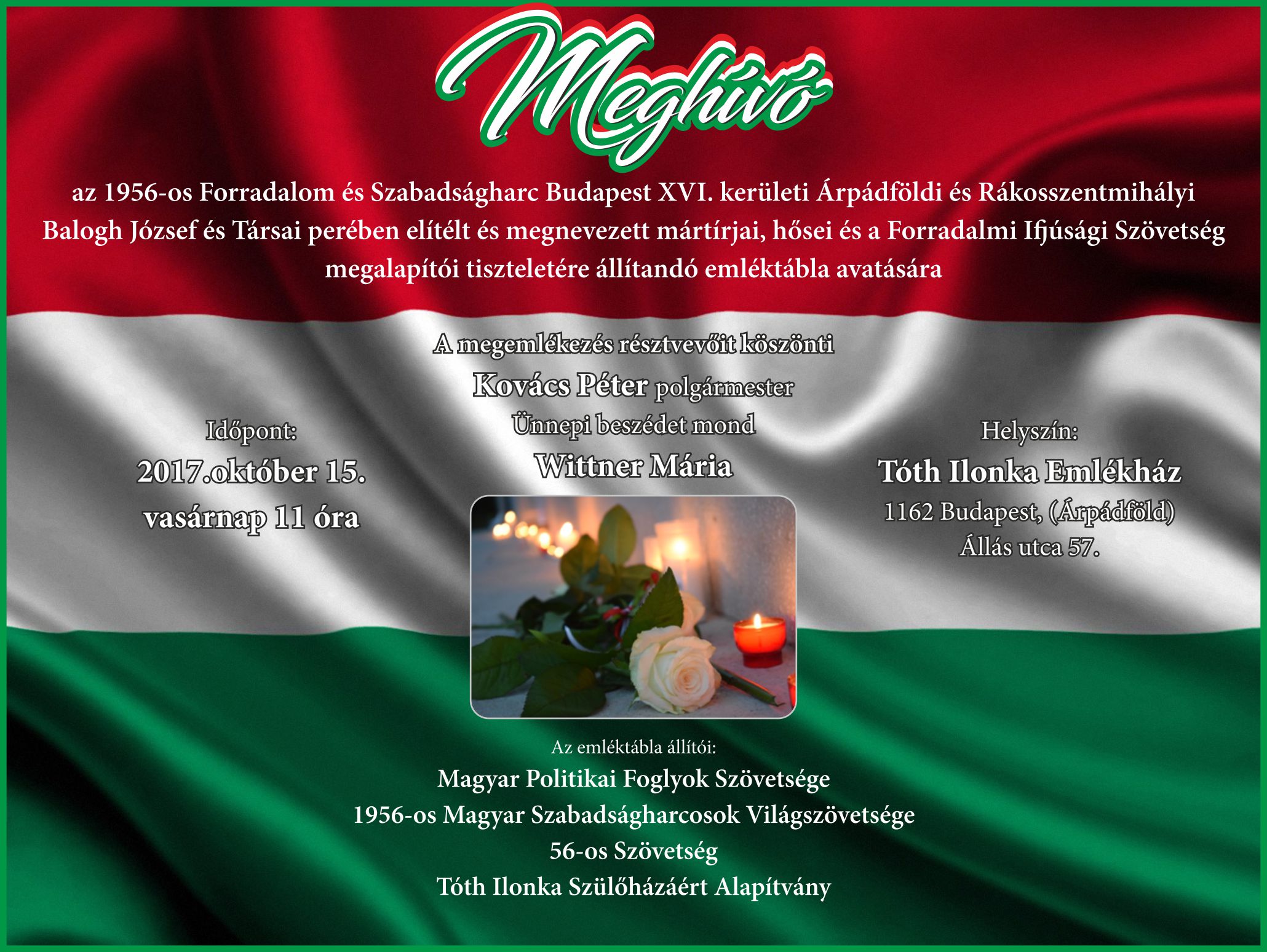 emlektabla avatas okt 15 MEGHIVO